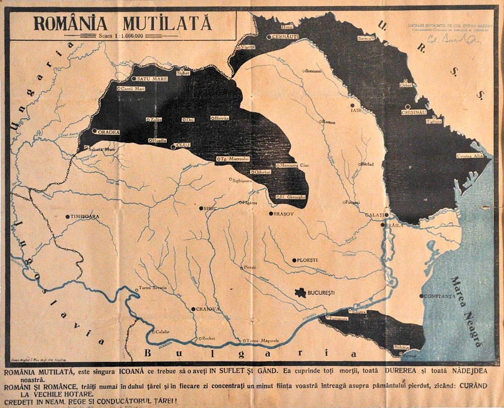 Карта румынии 1939